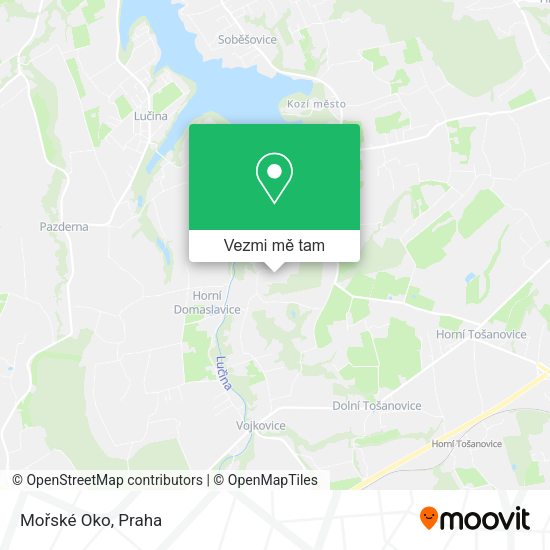 Mořské Oko mapa