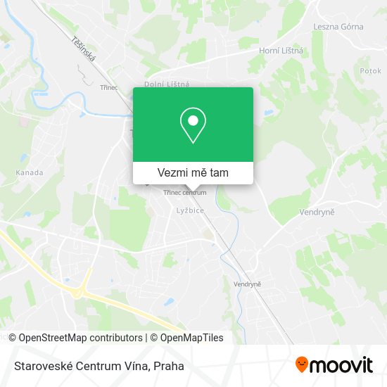 Staroveské Centrum Vína mapa
