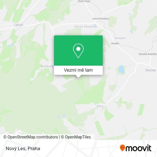 Nový Les mapa