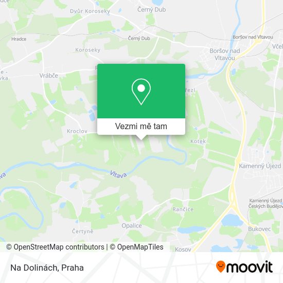 Na Dolinách mapa