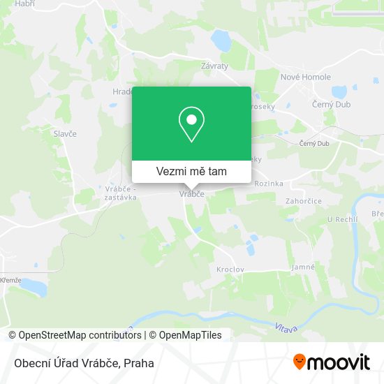 Obecní Úřad Vrábče mapa