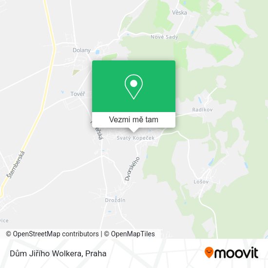 Dům Jiřího Wolkera mapa
