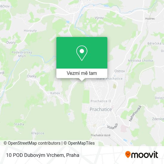 10 POD Dubovým Vrchem mapa