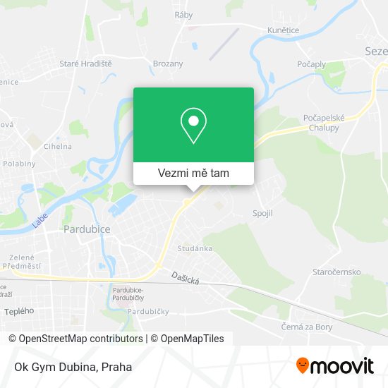 Ok Gym Dubina mapa