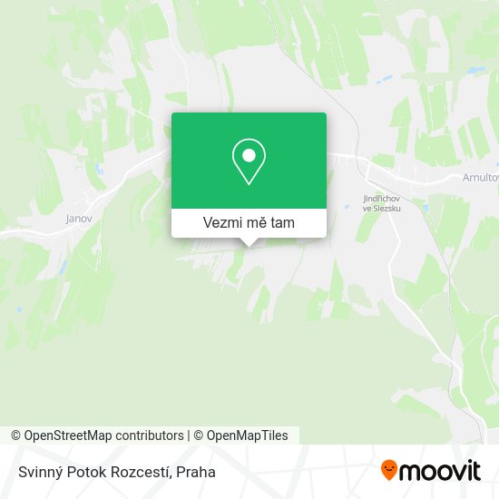 Svinný Potok Rozcestí mapa