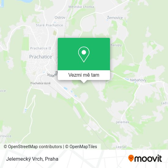 Jelemecký Vrch mapa