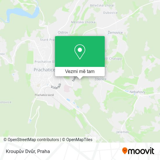 Kroupův Dvůr mapa