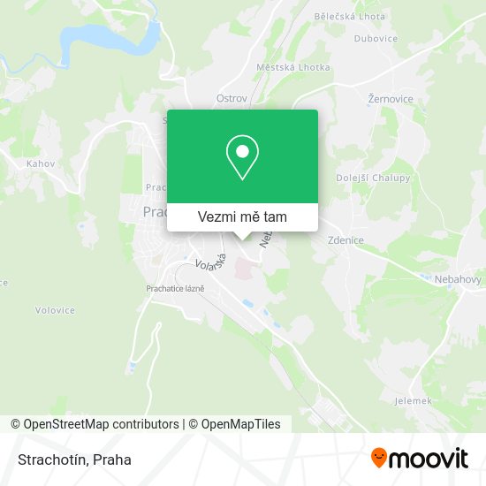 Strachotín mapa