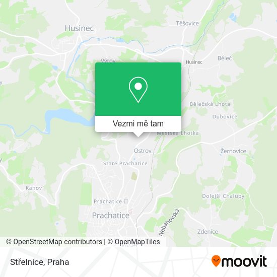 Střelnice mapa