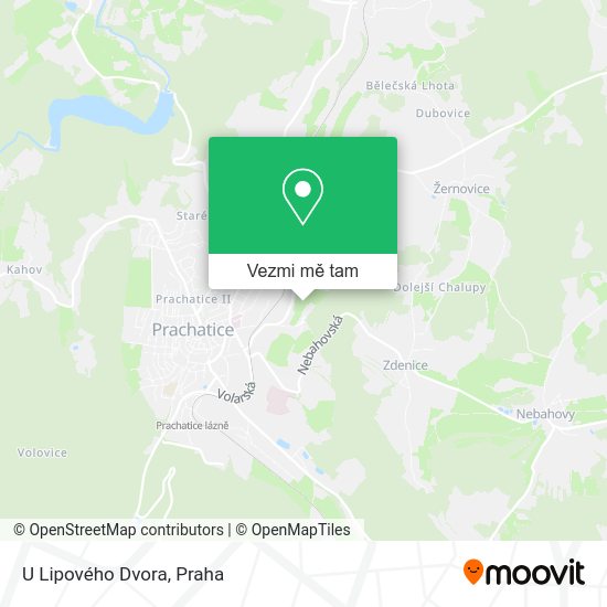 U Lipového Dvora mapa