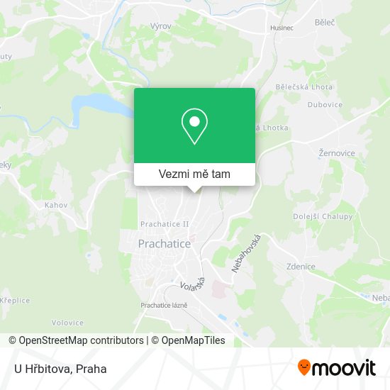 U Hřbitova mapa