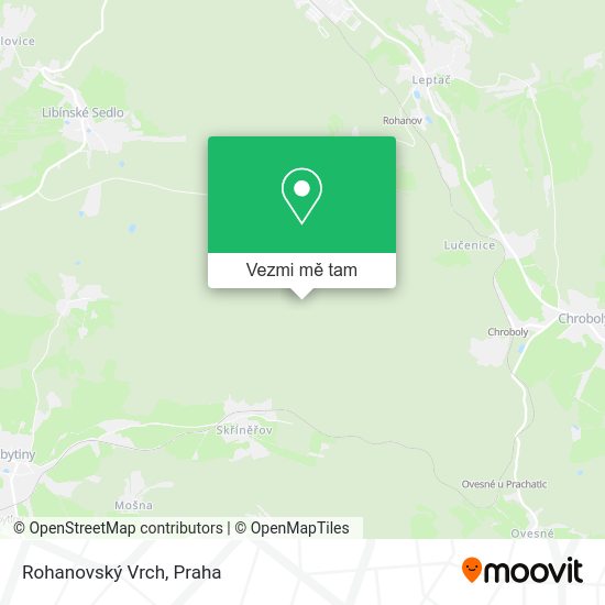 Rohanovský Vrch mapa