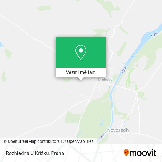 Rozhledna U Křížku mapa