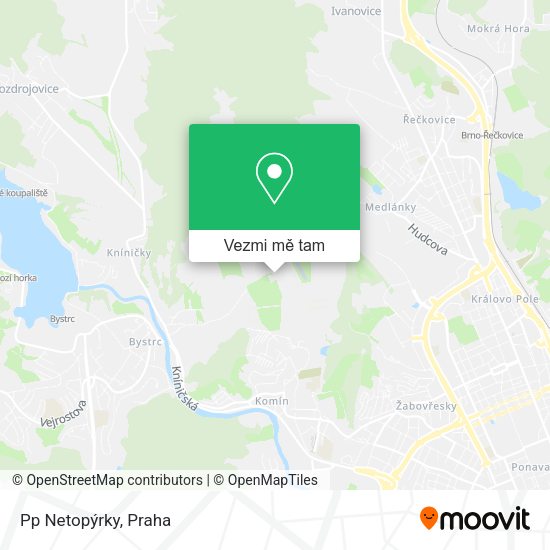 Pp Netopýrky mapa