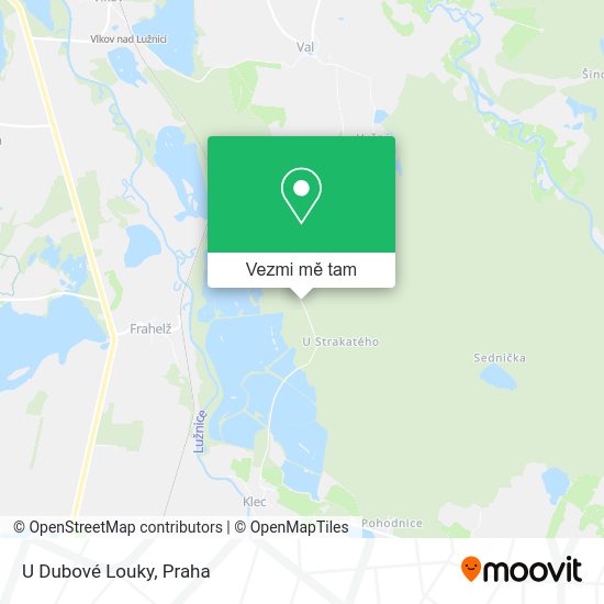 U Dubové Louky mapa