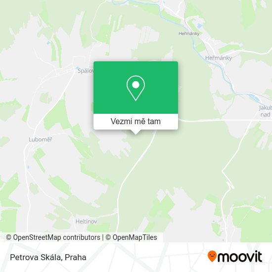 Petrova Skála mapa