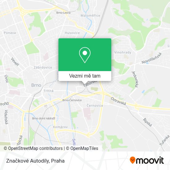 Značkové Autodíly mapa