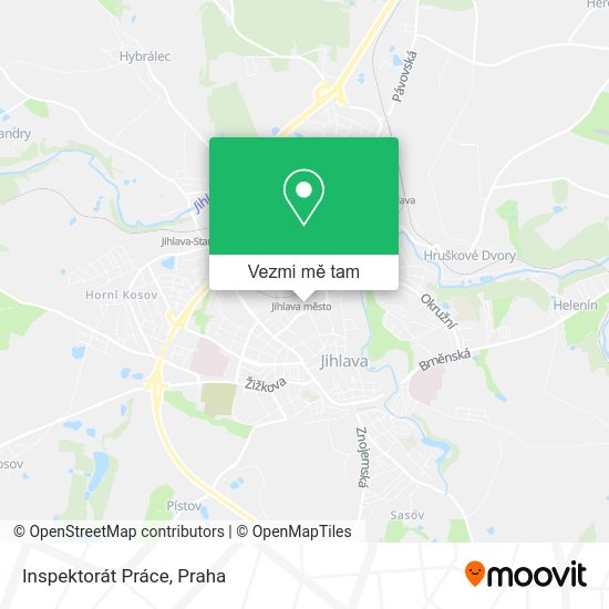 Inspektorát Práce mapa