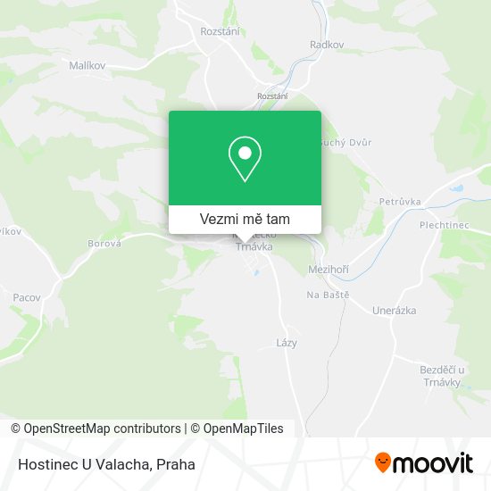 Hostinec U Valacha mapa