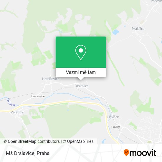 Mš Drslavice mapa