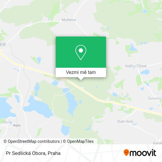 Pr Sedlická Obora mapa