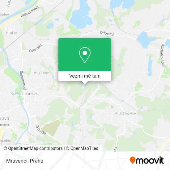 Mravenci mapa