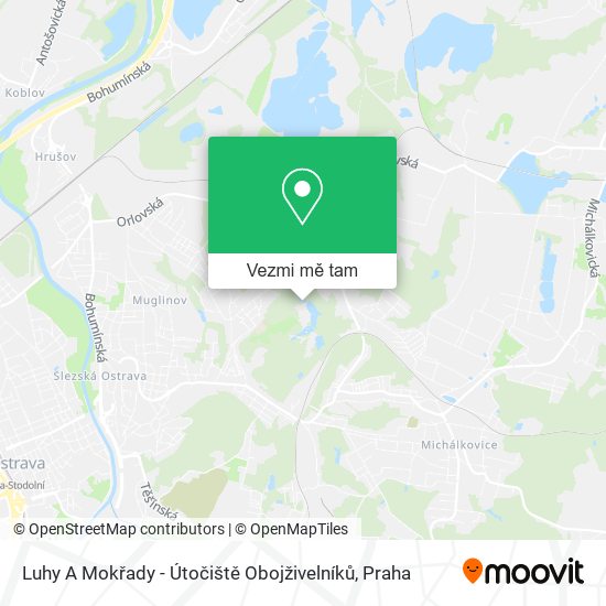 Luhy A Mokřady - Útočiště Obojživelníků mapa