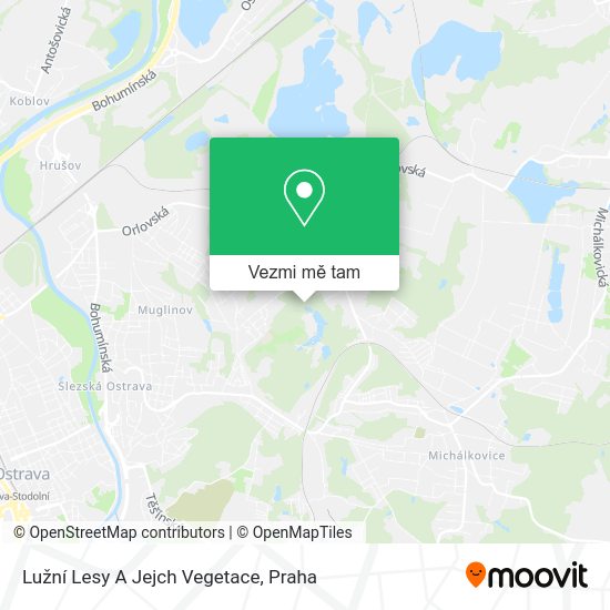 Lužní Lesy A Jejch Vegetace mapa