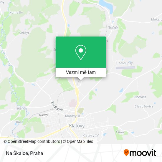 Na Škalce mapa