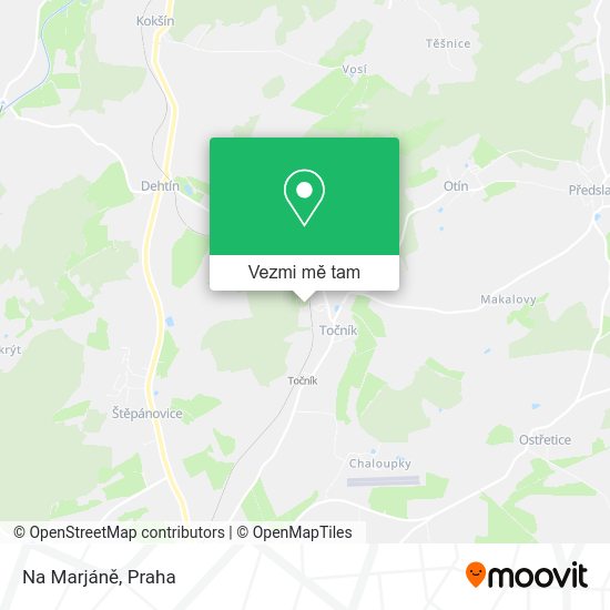 Na Marjáně mapa
