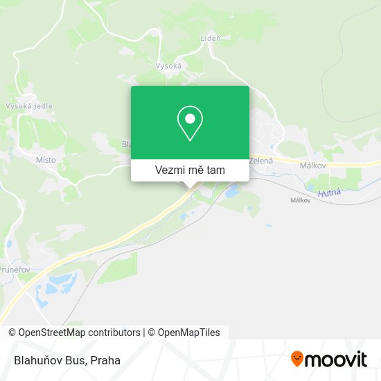 Blahuňov Bus mapa