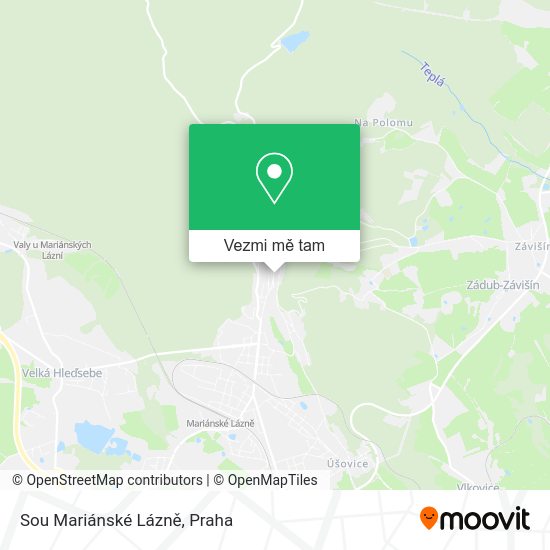 Sou Mariánské Lázně mapa