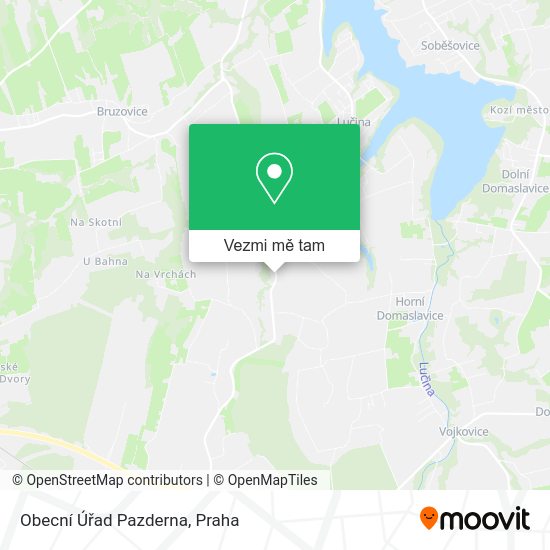 Obecní Úřad Pazderna mapa
