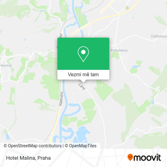 Hotel Malina mapa