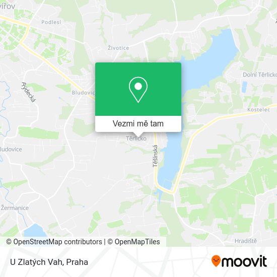 U Zlatých Vah mapa