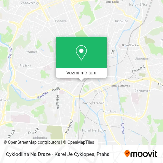Cyklodilna Na Draze - Karel Je Cyklopes mapa