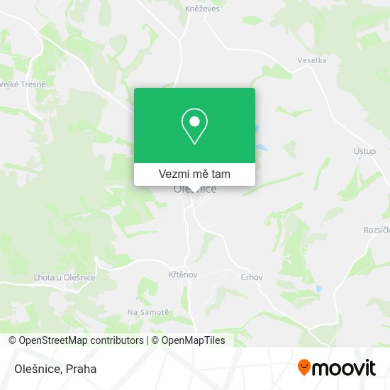 Olešnice mapa