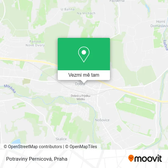 Potraviny Pernicová mapa