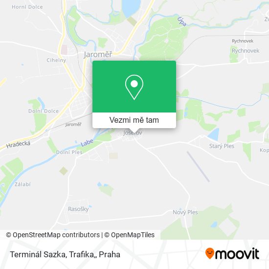 Terminál Sazka, Trafika, mapa