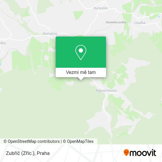 Zubříč (Zříc.) mapa