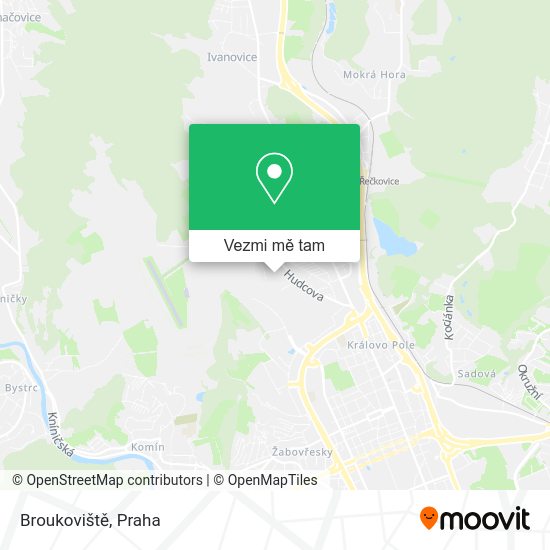 Broukoviště mapa