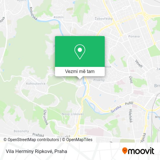 Vila Herminy Ripkové mapa
