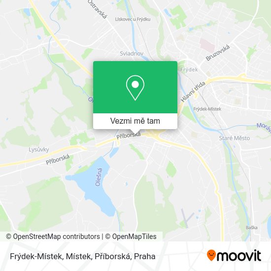 Frýdek-Místek, Místek, Příborská mapa