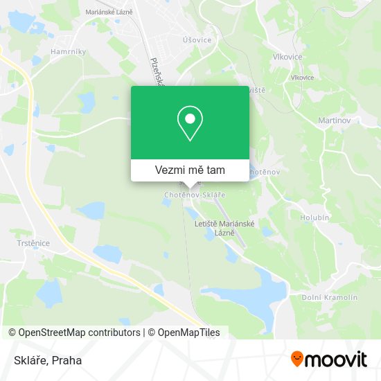 Skláře mapa