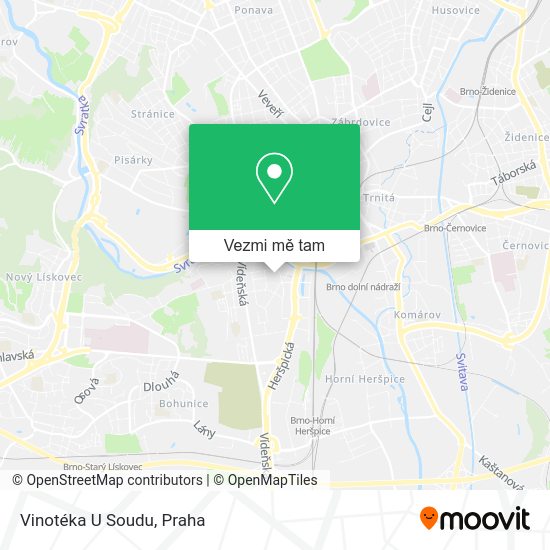 Vinotéka U Soudu mapa
