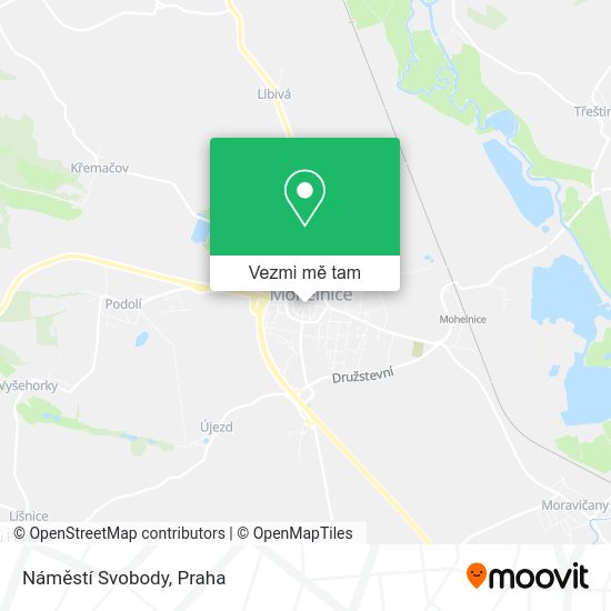 Náměstí Svobody mapa