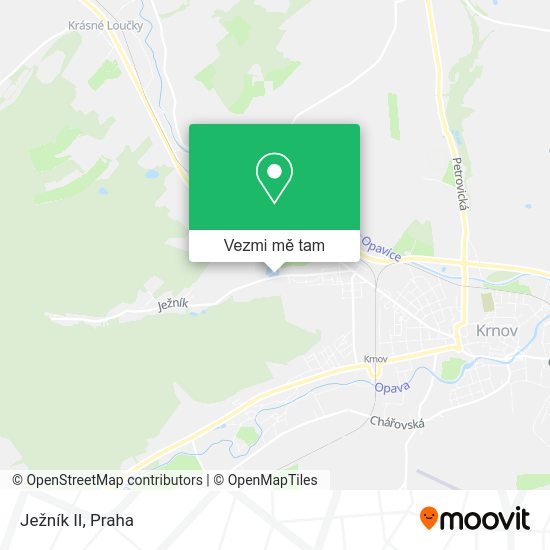 Ježník II mapa