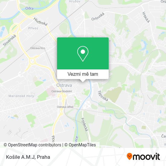 Košile A.M.J mapa