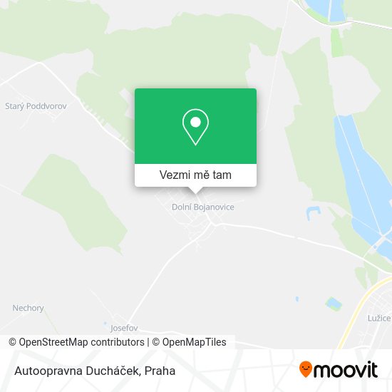 Autoopravna Ducháček mapa