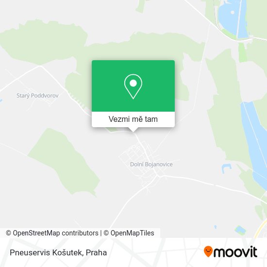 Pneuservis Košutek mapa